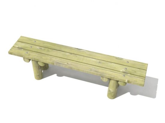 Stationary Log Bench