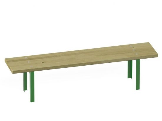Stationary bench with angle bars 5005