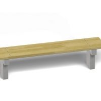 Bench on concrete frame 5008