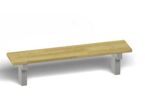 Bench on concrete frame 5008