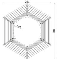 Round bench 5038