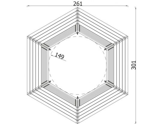 Round bench 5038