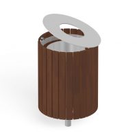 Trash bin with lid 5206