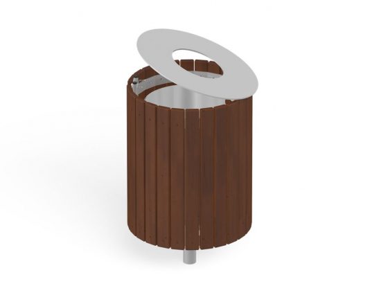 Trash bin with lid 5206