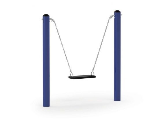 Mini posts swing with straight seat MK-QZ010