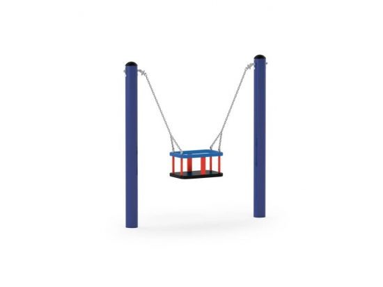 Mini posts swing with basket MK-QZ020