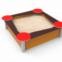 Square small sandbox 1,2 m