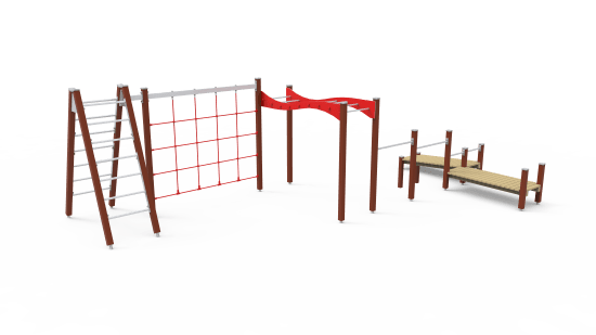 Agility set with a bench