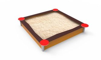 Square big sandbox 2,4 m