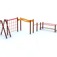 Agility set with a bridge