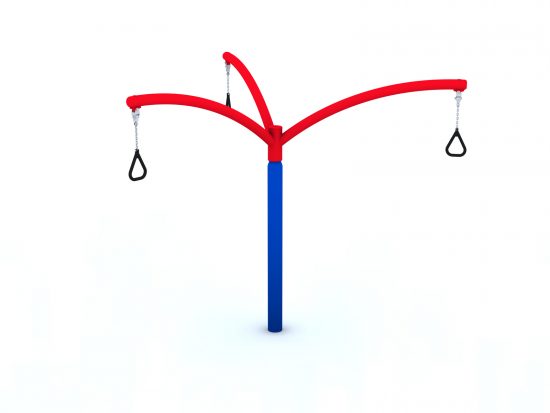 Pillar roundabout with three handles
