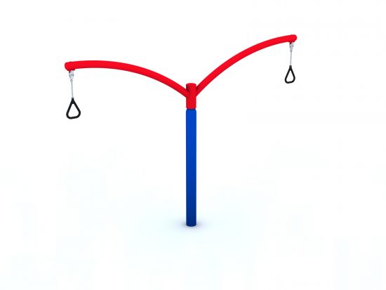 Pillar roundabout with two handles