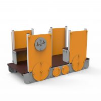 Metal open carriage