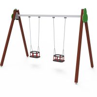 Toddler double swing