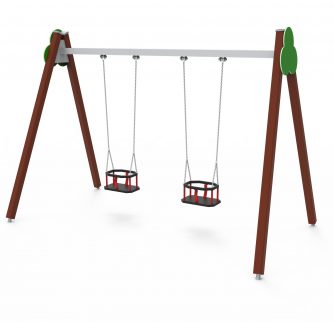 Toddler double swing