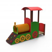Train engine with the tunnel