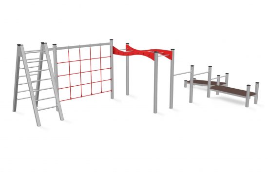 Agility set with a bench