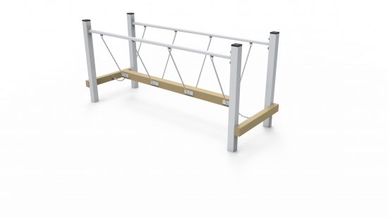 Suspended balance beam