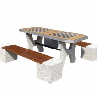 Double table to chess and ludo games - version to embed