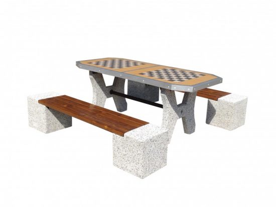 Double table to chess and ludo games - version to embed