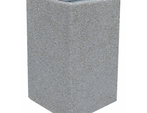 Concrete litter bin