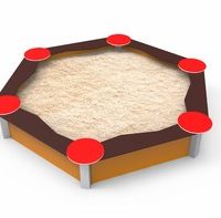 Hexagonal small sandbox 1,2 m
