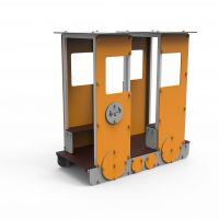 Metal closed carriage