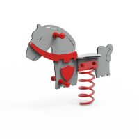 Knight's horse spring rider
