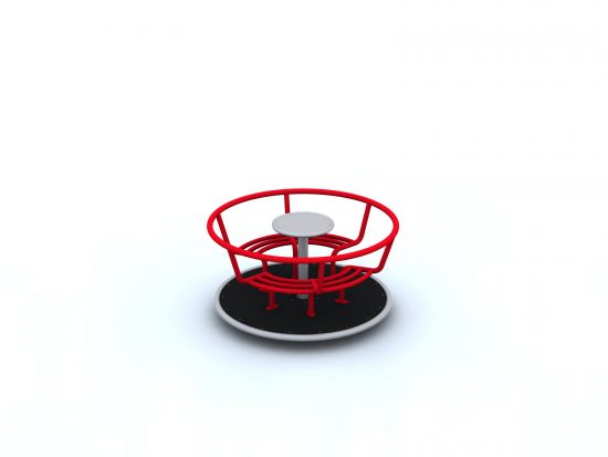 Cyclone roundabout with four seats