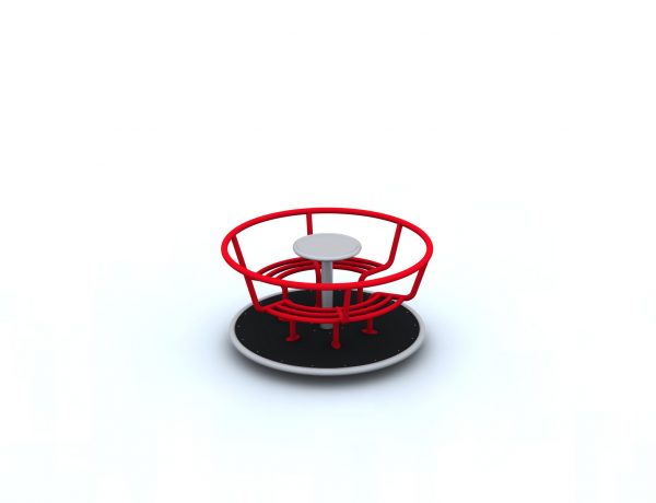 Cyclone roundabout with four seats