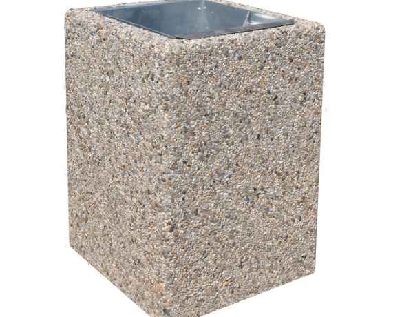 Concrete litter bin