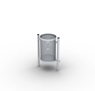 Steel litter bin basic