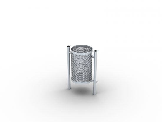 Steel litter bin basic