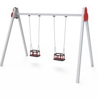 Toddler double swing